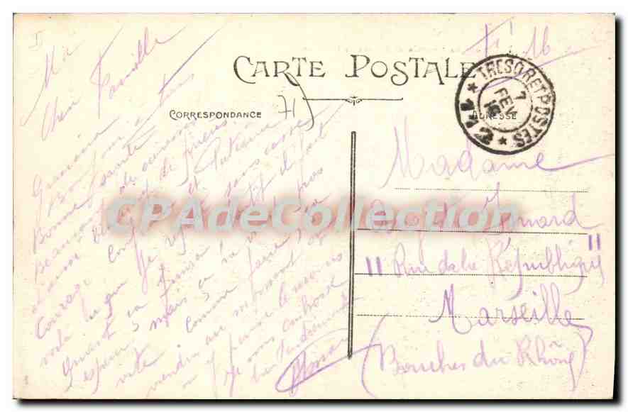 CPA Chagny Pont du Chemin de fer sur la Dheune  — Verso