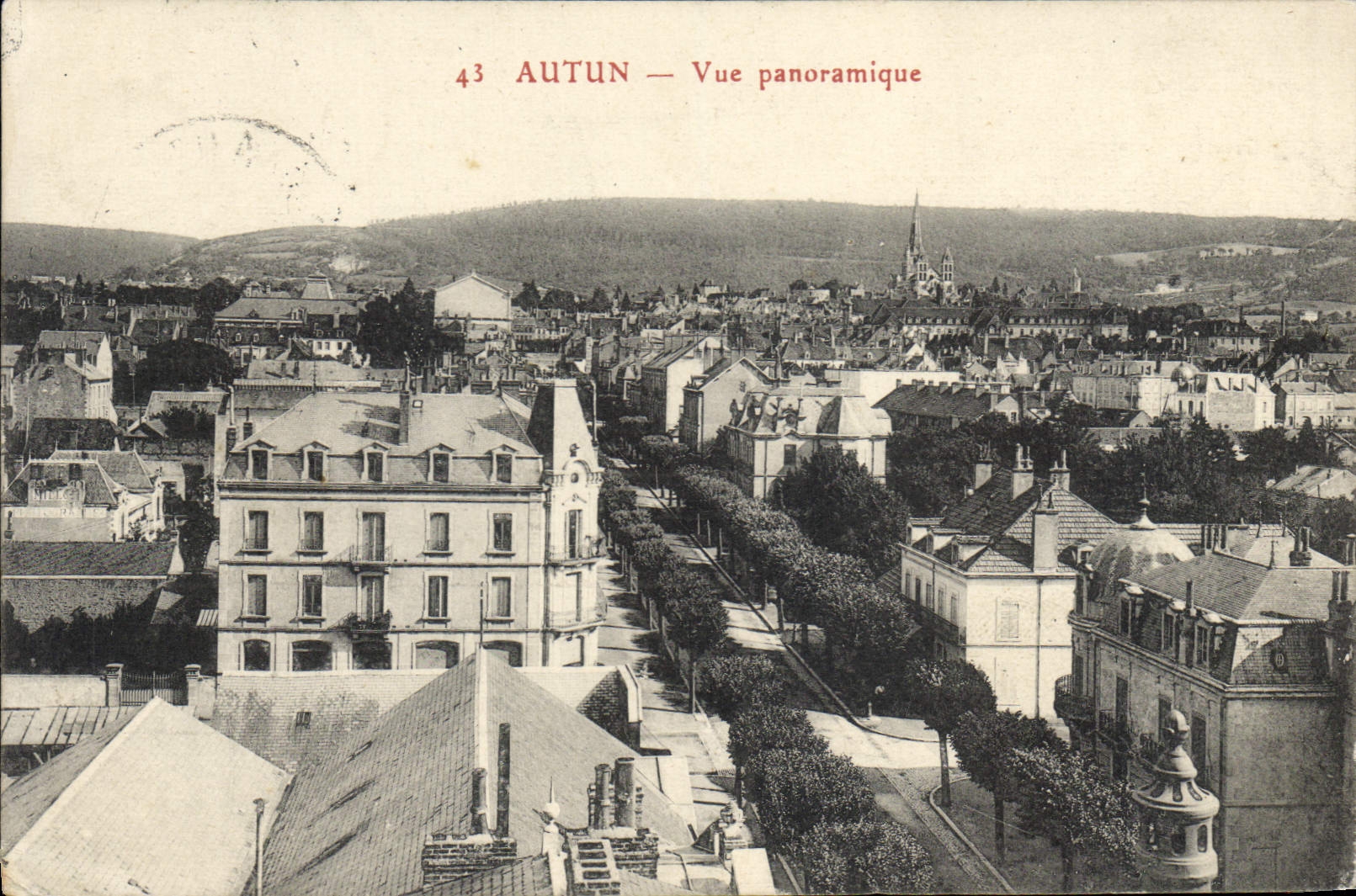 Autun — Vue panoramique — éditeur inconnu, n° 43