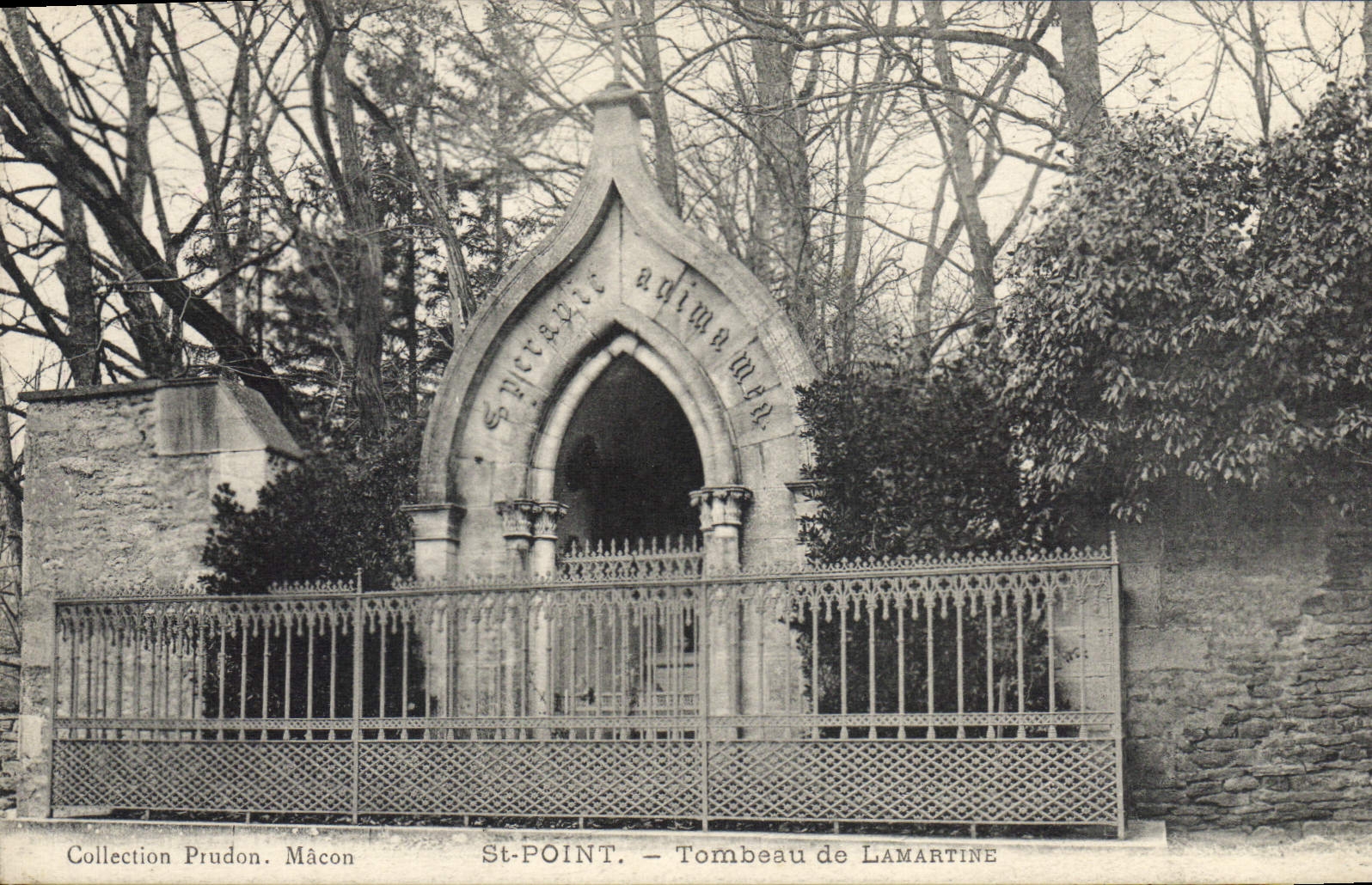 St-Point — Tombeau de Lamartine — Collection Prudon, Mâcon
