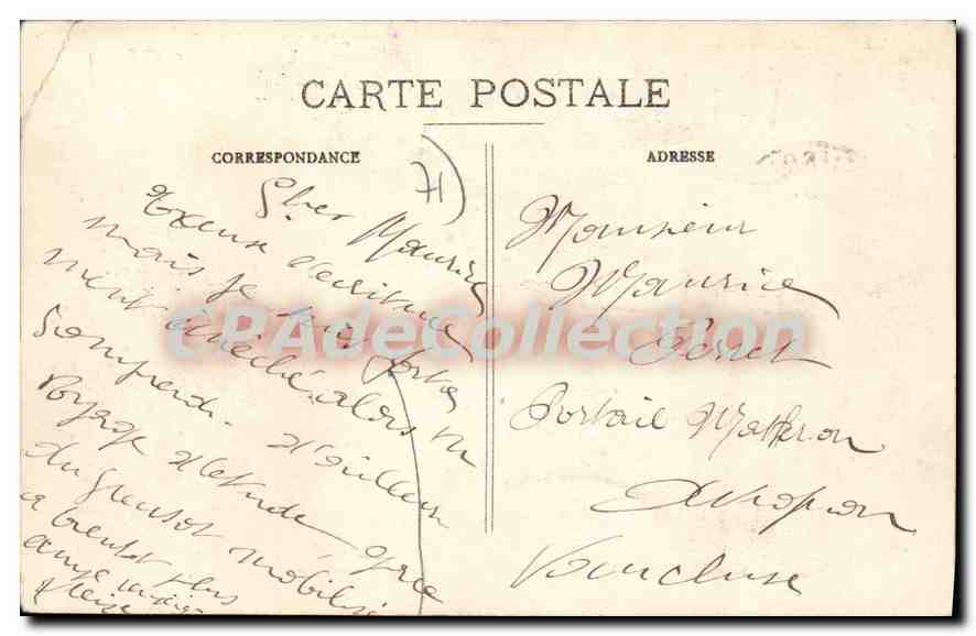 LE CREUSOT — Usines Schneider — Marteau-Pilon (100 tonnes) — A. Duret, imprimeur-éditeur — Rückseite