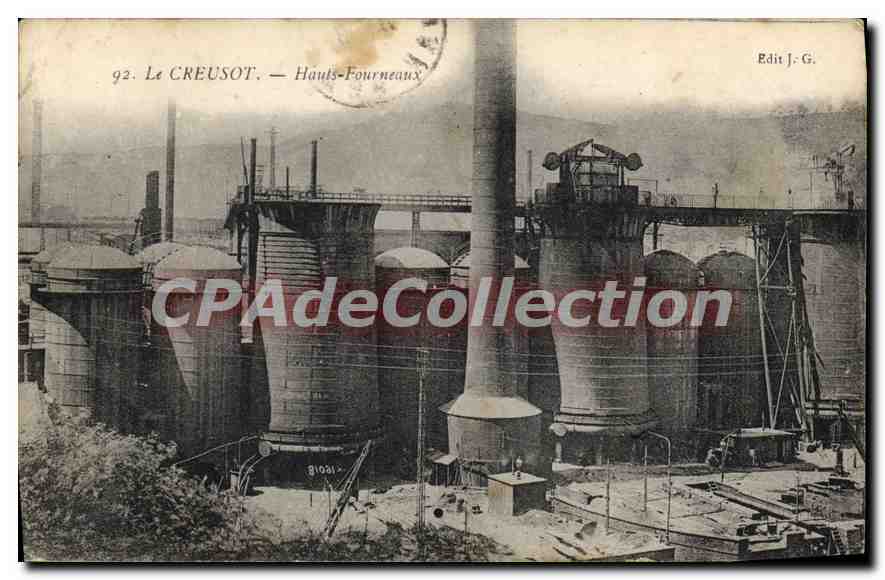 Le Creusot — Hauts-Fourneaux — Edit. J.-G.