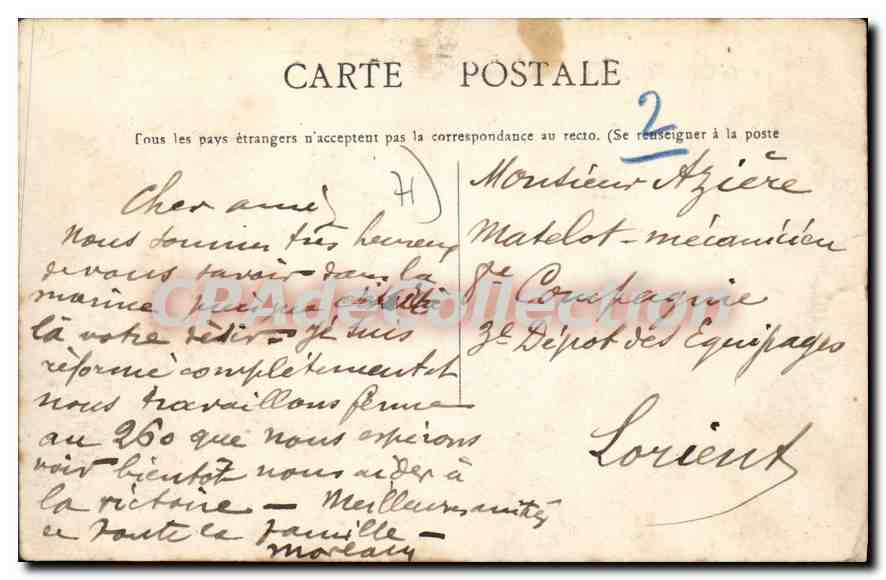 Le Creusot — Hauts-Fourneaux — Edit. J.-G. — Verso
