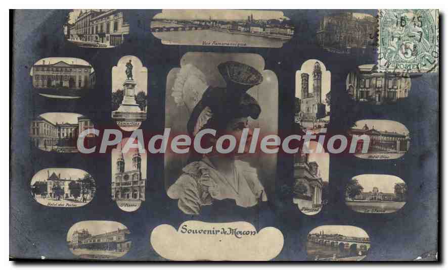 Souvenir de Macon — Panoramablick und Monumente — Papier & LUMIÈRE, Lyon