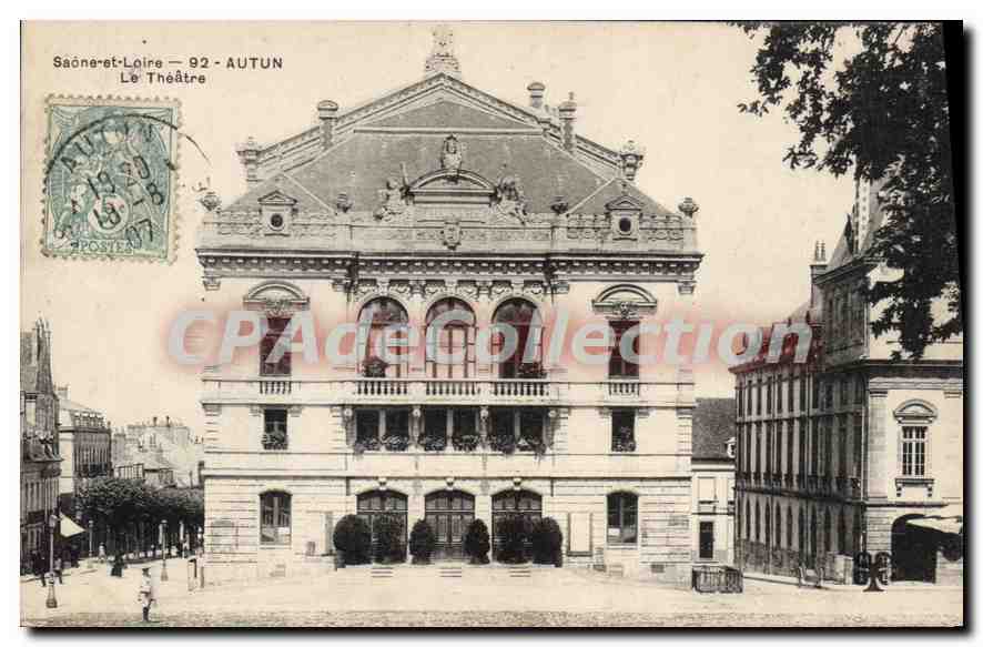CPA Saone et Loire Autun Le Theatre 