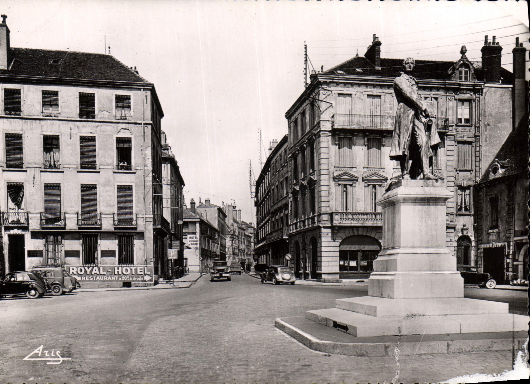 Chalon-sur-Saône — Statue des Nicéphore Niépce, Erfinder der Fotografie — Imprimerie Bourgogne, n°38