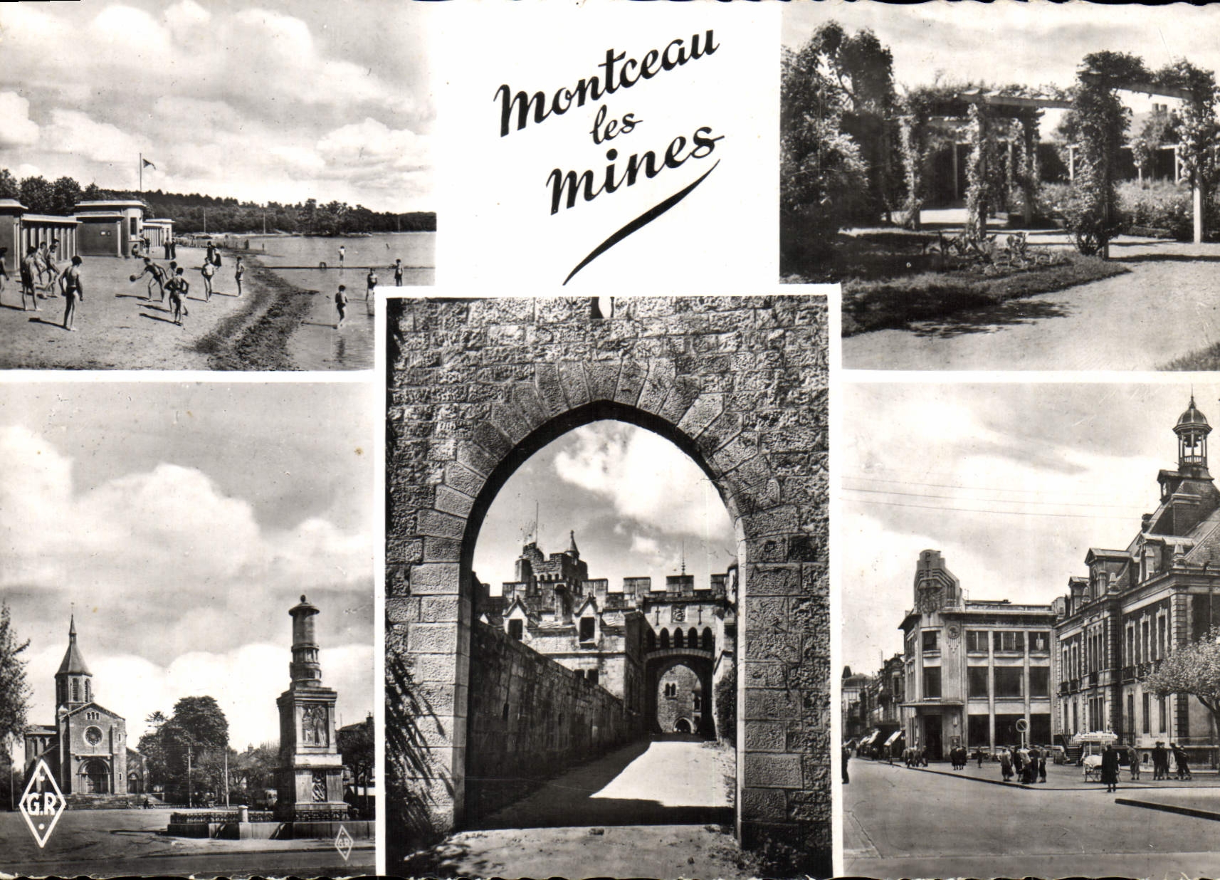Montceau-les-Mines — vue panoramique — Éditions Géhair, Paris - Anverso