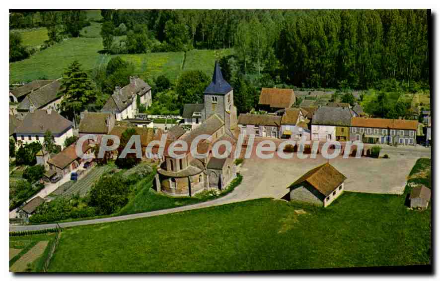 CPSM Bellevesvre S et L Vue generale aerienne 