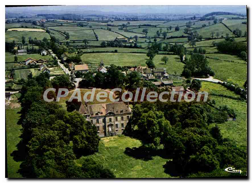 CPSM Le Breuil S et L Le chateau Centre de formation et d'activite des Scouts de France Vue aerienne