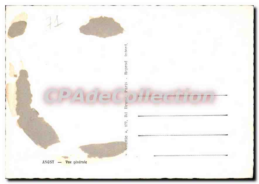 CPSM Anost Vue generale  — Rückseite