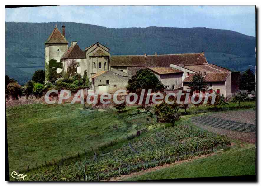 CPSM Environs de Cluny Berz la Ville S et L Le Chateau des Moines XVII s et la Chapelle Romaine XI X