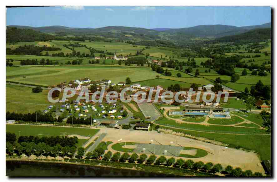 CPSM La Clayette Saone et Loire Le Camping et la Piscine
