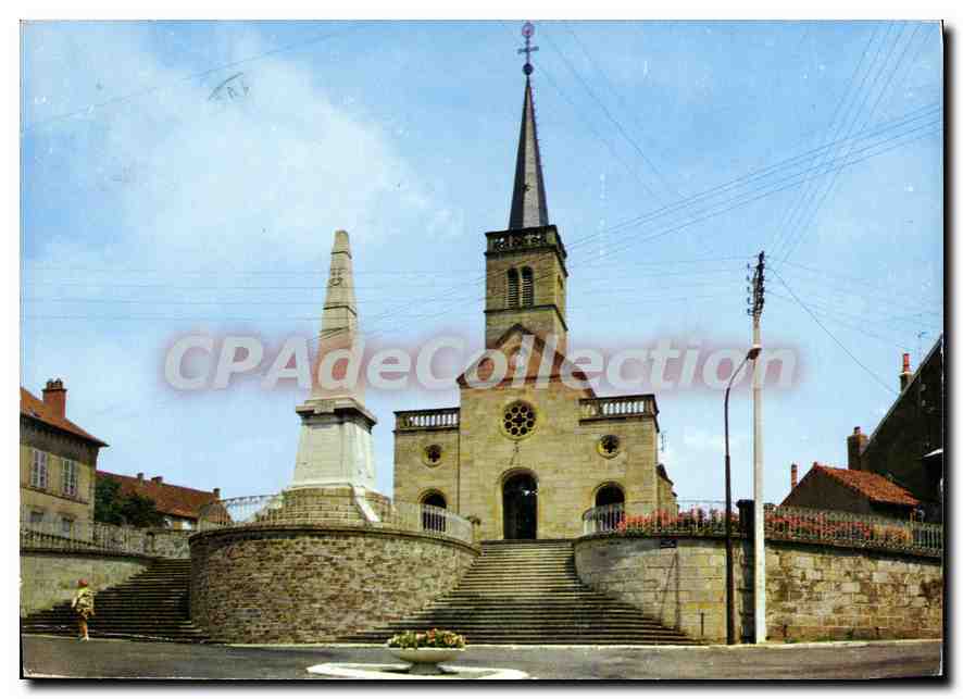 CPSM Epinac Saone et Loire L'Eglise 