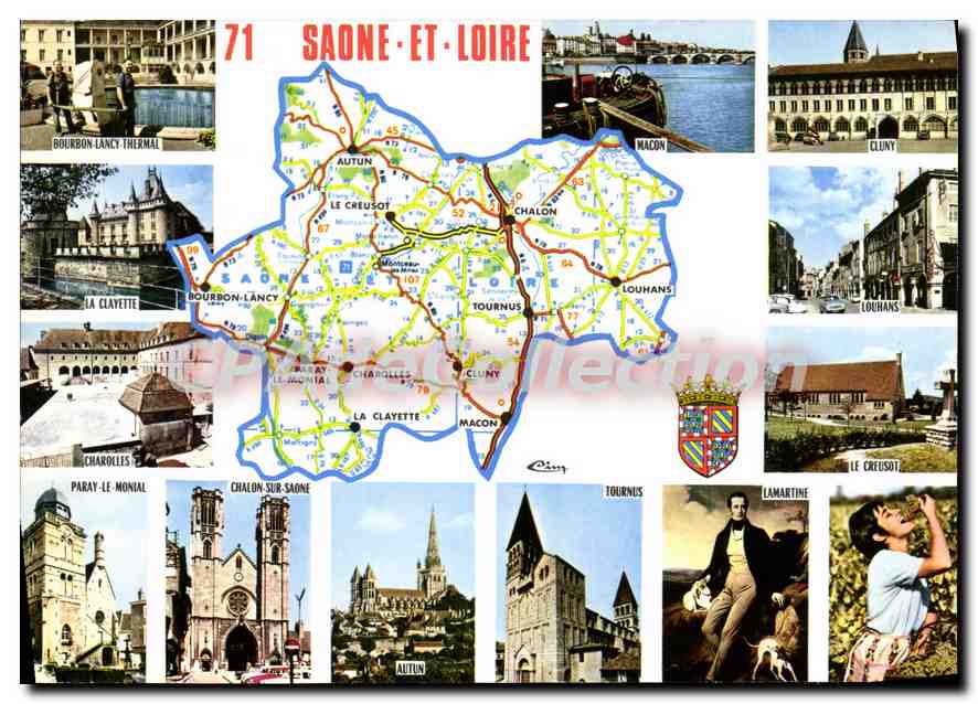 CPSM Saone Et Loire 