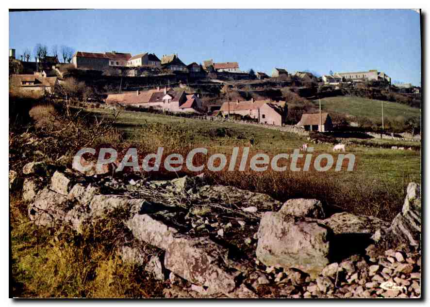 Mont-Saint-Vincent — Vue générale - Les remparts — Imprimeur Comblérome