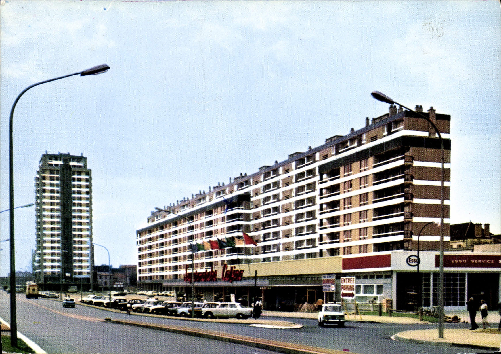 Gebäude der Turm und Barre du Canal — Chalon-sur-Saône — Lyoncolor-Verfahren