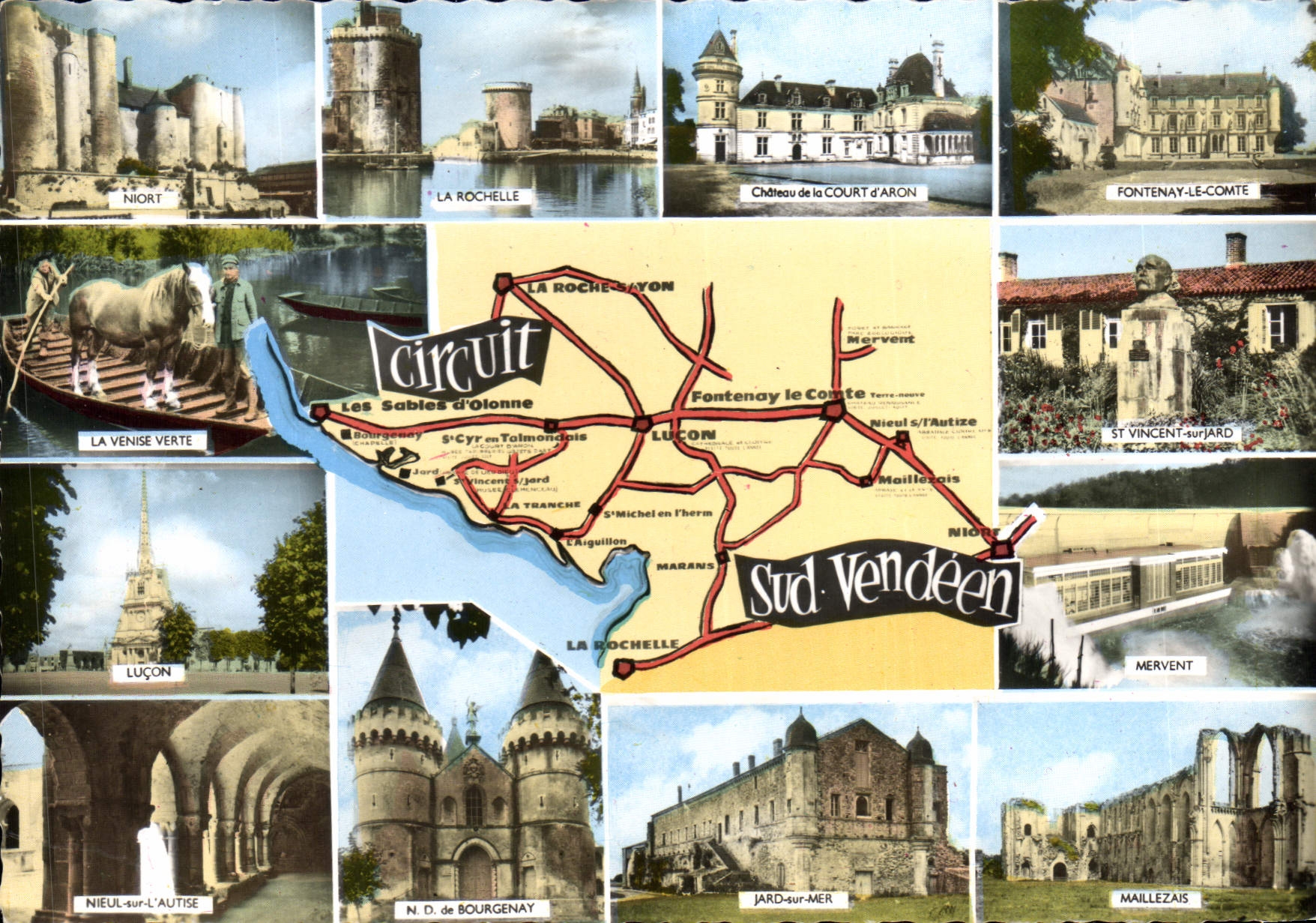 Circuit Sud Vendéen — Les Sables d'Olonne à Niort — Éditions Artaud & Gaby, Nantes
