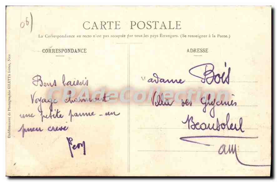 CPA SOSPEL Le Vieux Pont  — Rückseite