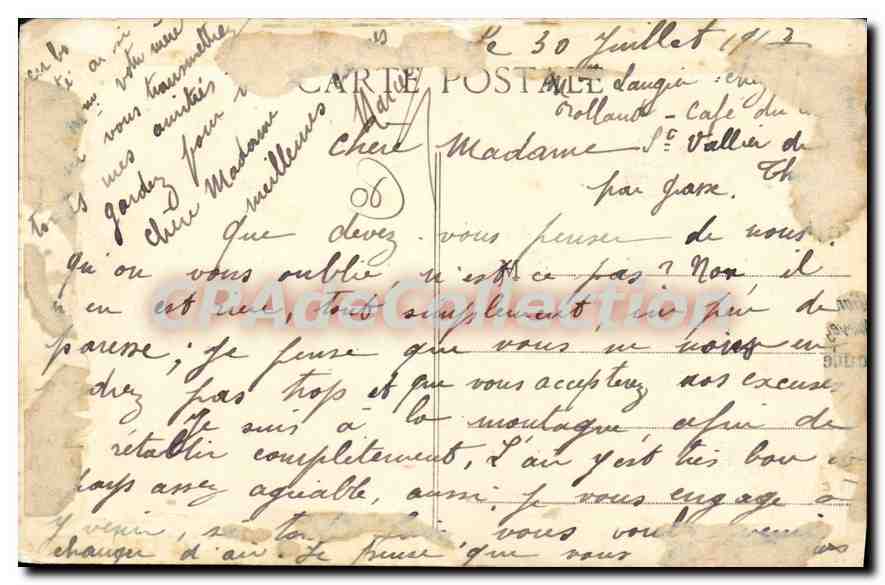 CPA St Vallier de THIEY Chapelle Ste Brigitte  — Verso