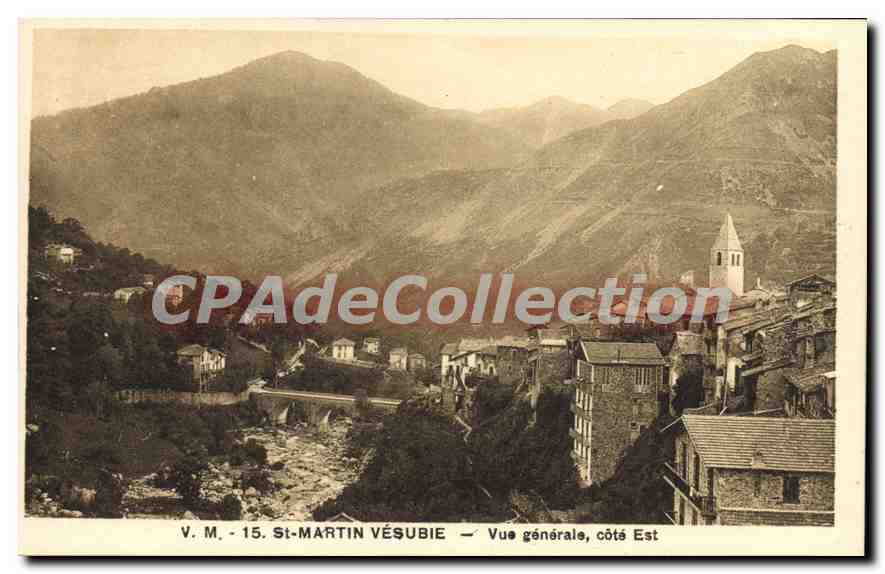 CPA St Martin VESUBIE Vue generale cote Est 