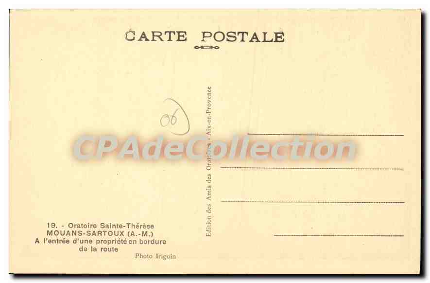 Oratoire Sainte-Thérèse — Mouans-Sartoux (A.-M.) — Édition des Amis des Oratoires — Reverso