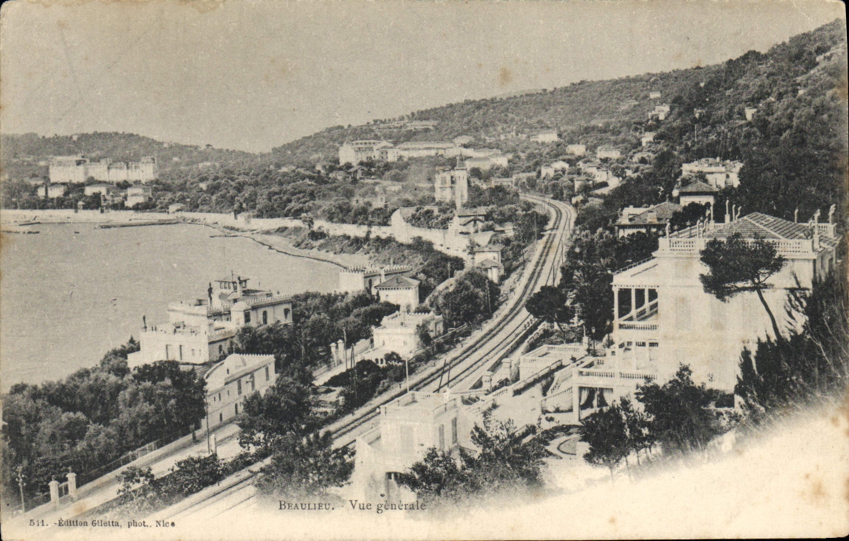Beaulieu - Vue générale — Édition Elletta, phot. Nice, n° 511