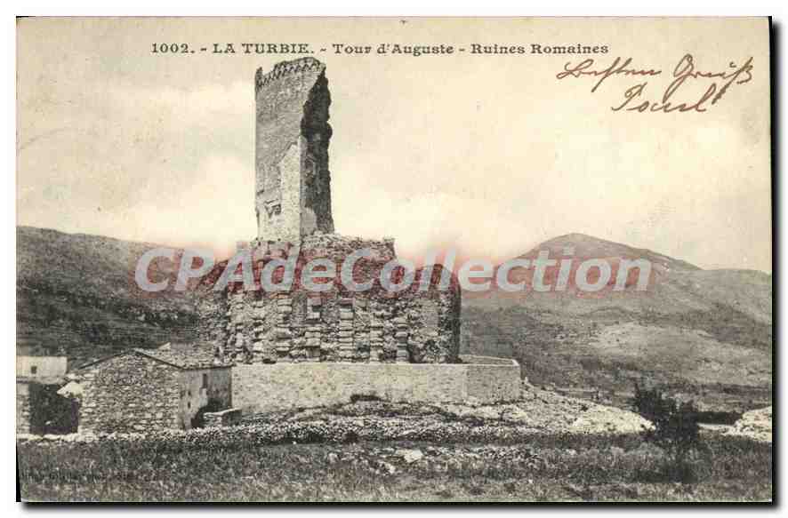 La Turbie - Tour d'Auguste - Ruines Romaines — CPA n°1002, éditeur non identifié