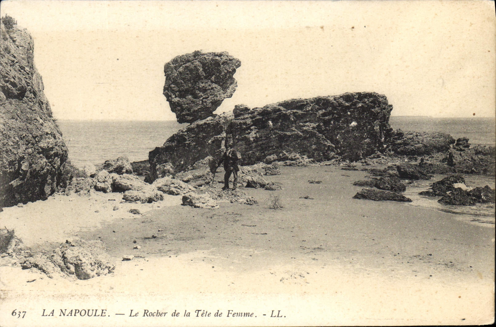 La Napoule — Le Rocher de la Tête de Femme — LL, n°637