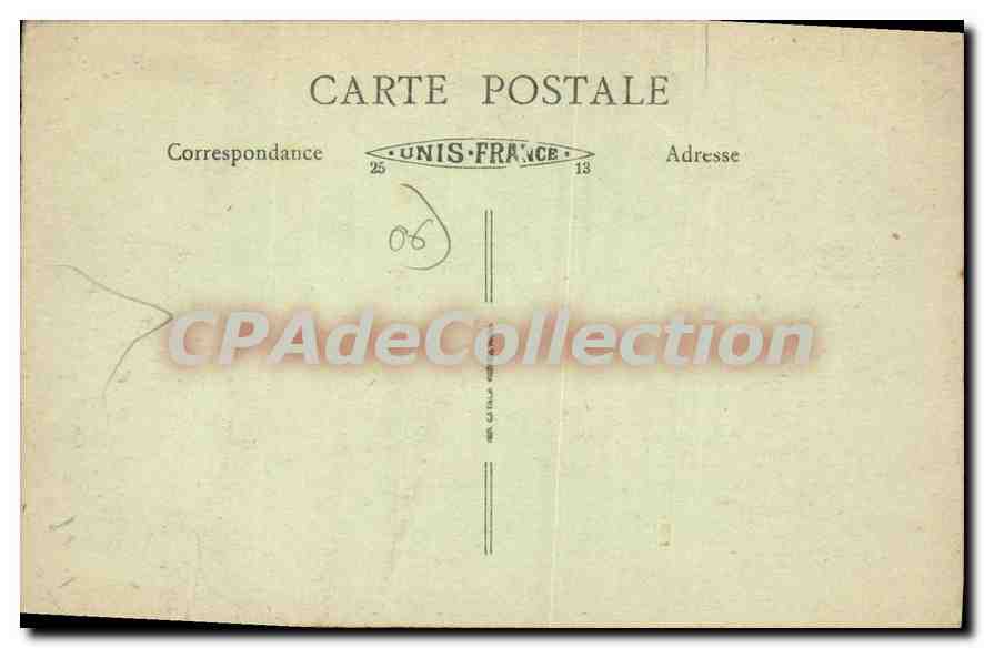 CPA La cote d’azur Antibes la vieille ville  — Rückseite
