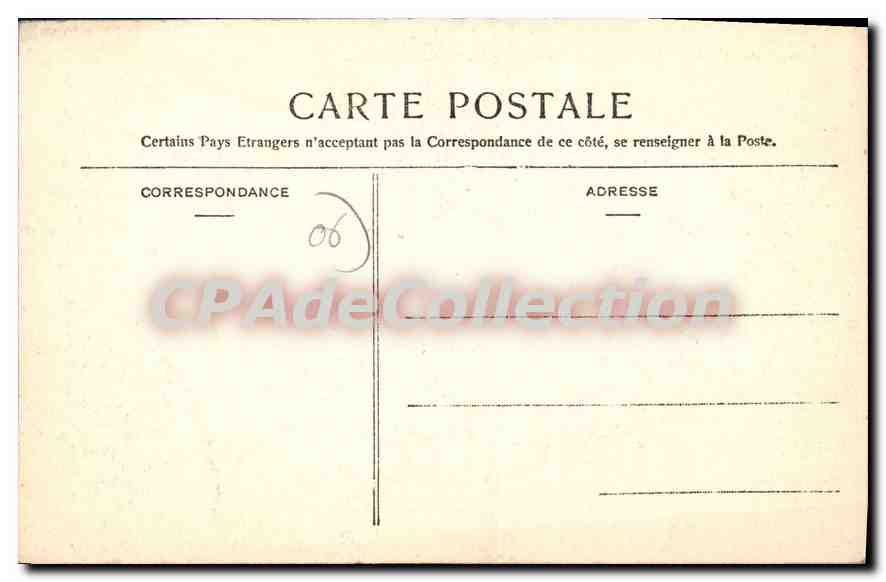 CPA La cote d’azur Menton la baie de l’Est  — Rückseite