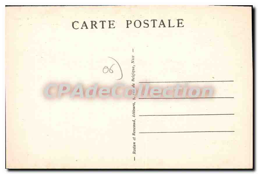 CPA CANNES le vapeur faisant la traversee en vue de Sainte marguerite  — Verso