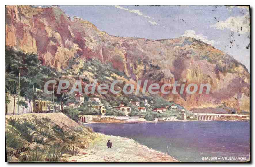 Beaulieu – Villefranche — Tuck - Anverso