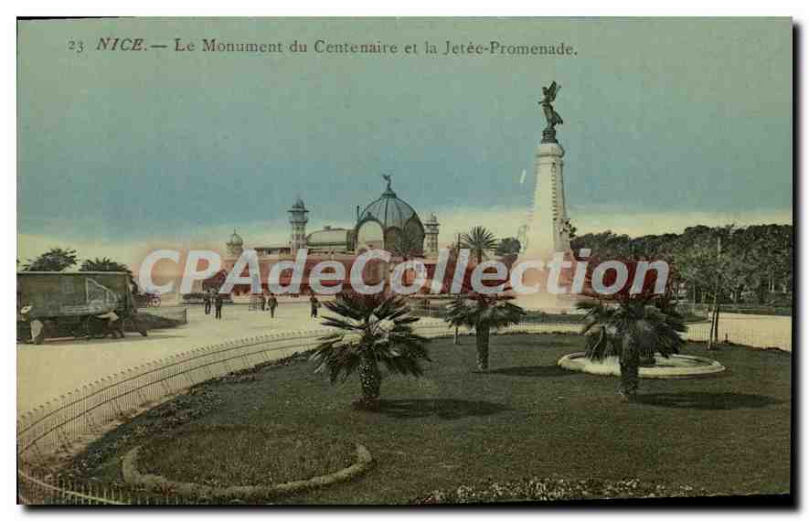 CPA Nice le Monument du Centennaire et la Jetee Promenade 