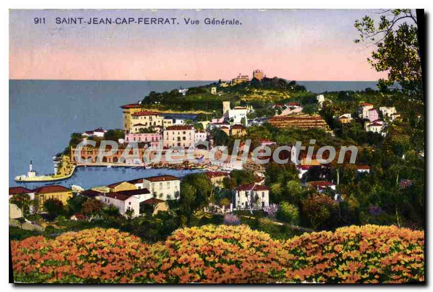Saint-Jean-Cap-Ferrat — Vue Générale — CPA n°911