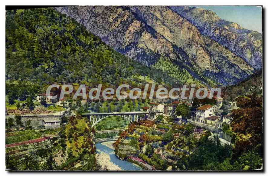CPA Saint Jean la Riviere A M Vallee de la Vesubie vue generale 