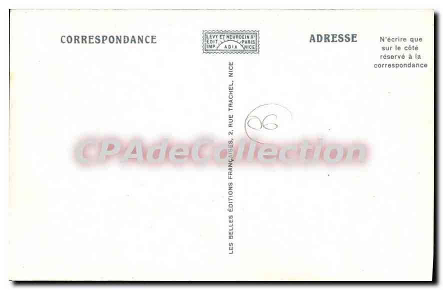 CPA Cannes les Nouveaux jardins  — Rückseite