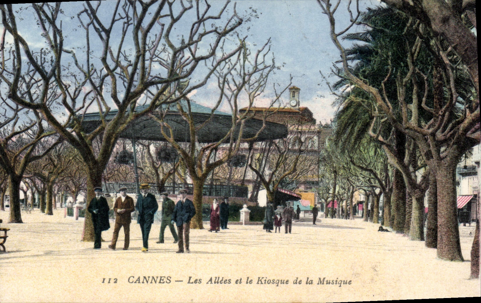 CANNES — Les Allées et le Kiosque de la Musique — Édition Baylone Perrier, Nice