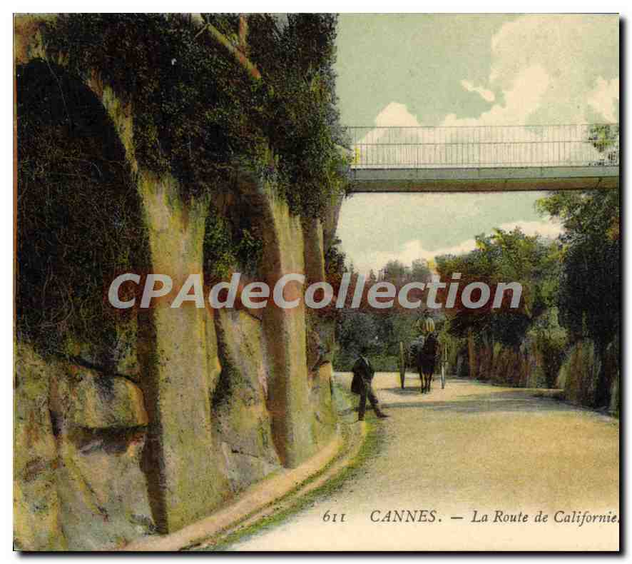 CPA Cannes La Route de Californie 
