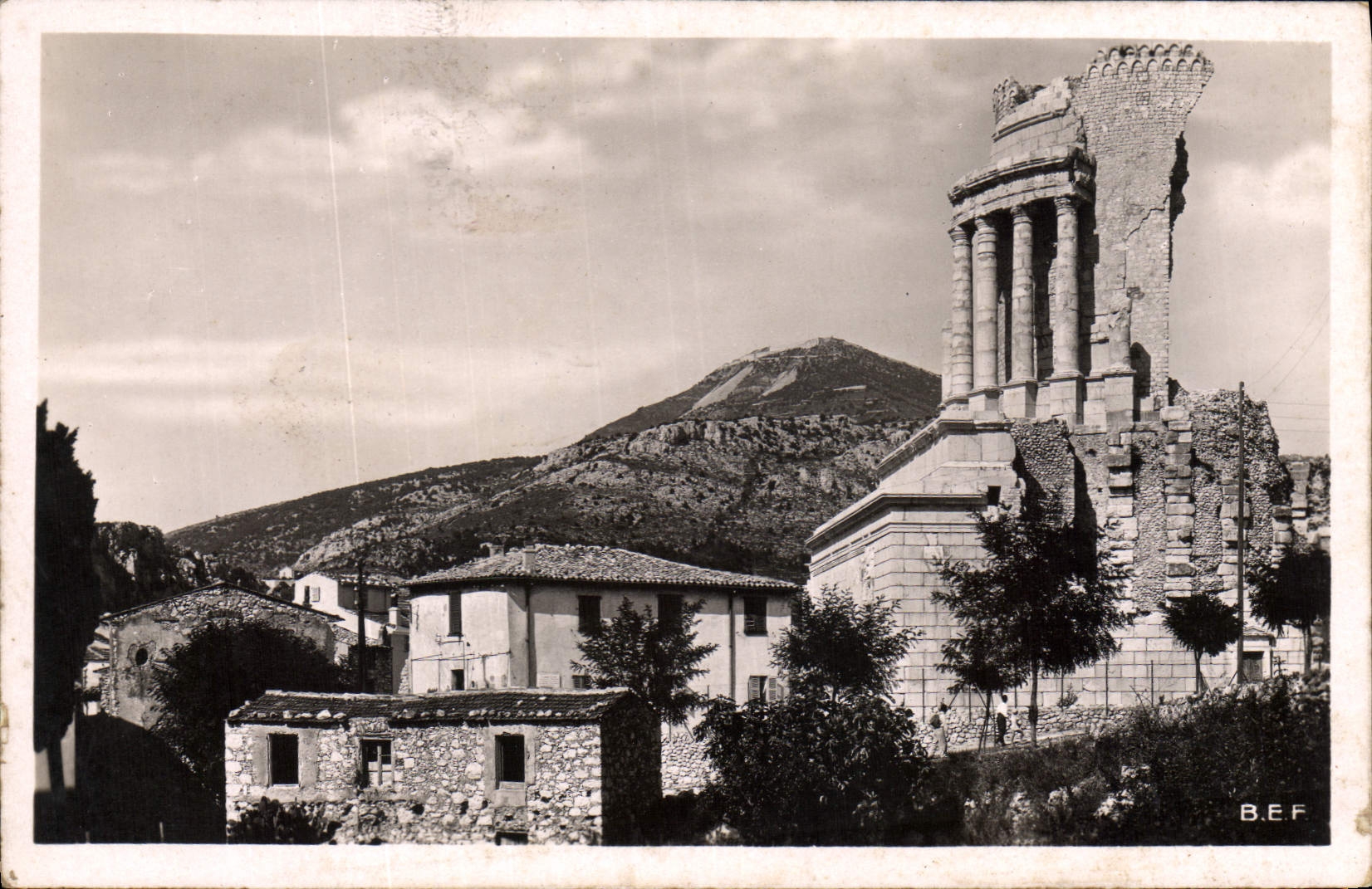 La Tour d'Auguste et le Mont-Agel — éditeur B.E.F. n°12108
