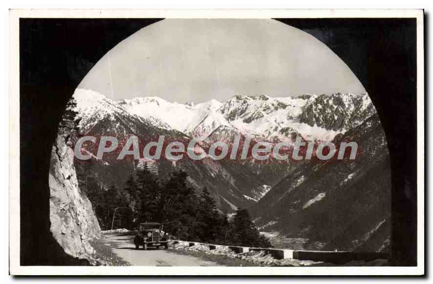 St-Martin-Vésubie — Vue de la route du Col St-Martin avec la chaîne des Alpes — Édition R. TORO - St-Martin Vésubie