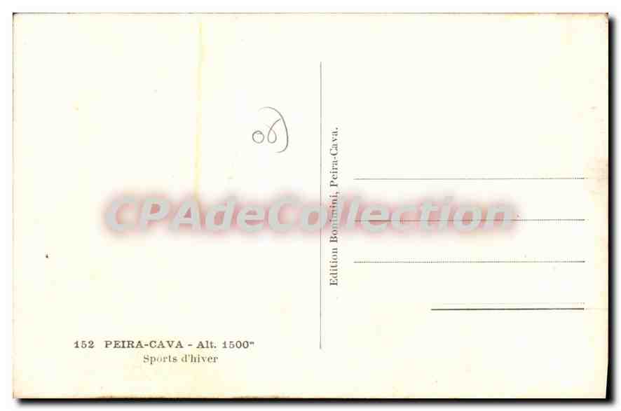 CPA Peira Cava Sports d'hiver  — Verso
