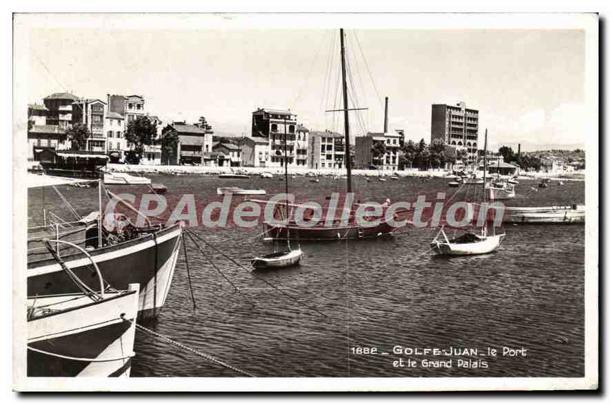 CPA Golfe Juan le Port et le Grand Palais 