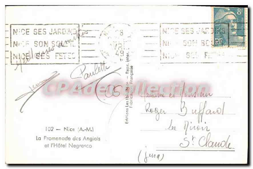 Nice - La Promenade des Anglais et l'Hôtel Negresco — Éditions Les Ibis (A-M) — Reverso
