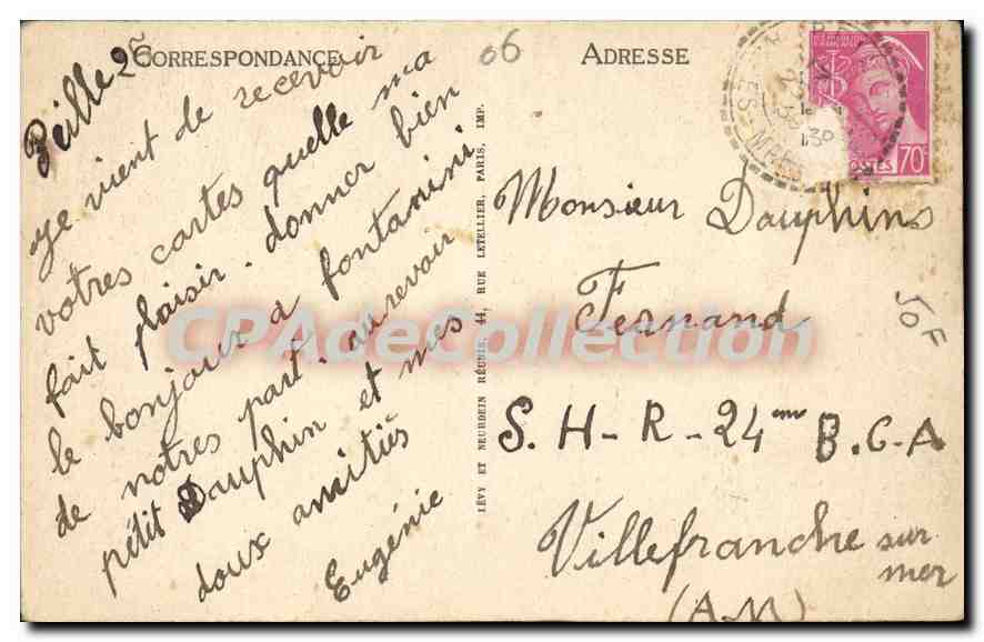 CPA Peille Alpes Maritimes Maison du Jude Mage  — Verso