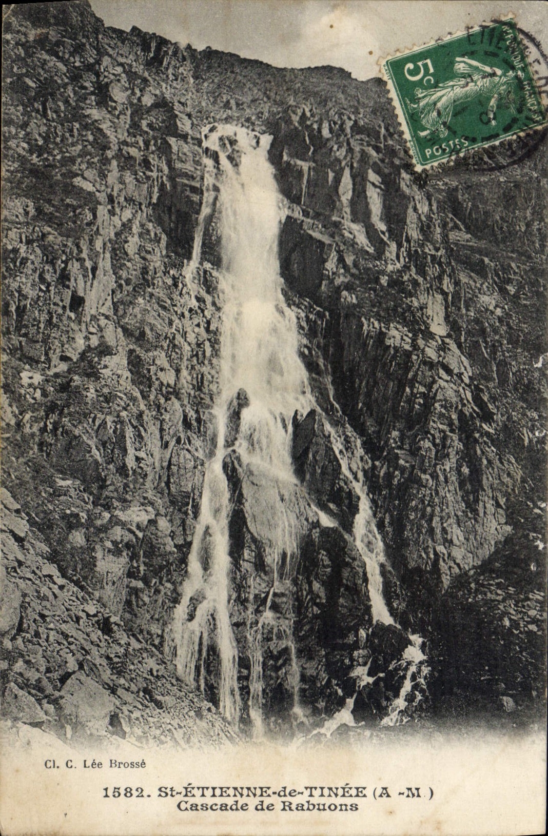 CPA St Etienne de Tinee Cascade de Rabuons 