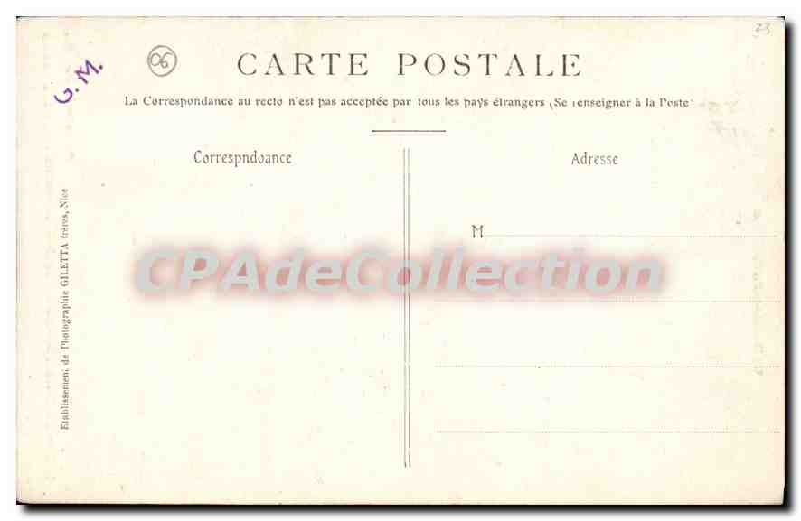 St-Martin-Vésubie — Ausflug ins Boréon — Giletta-Ausgabe, Foto., Nizza — Rückseite
