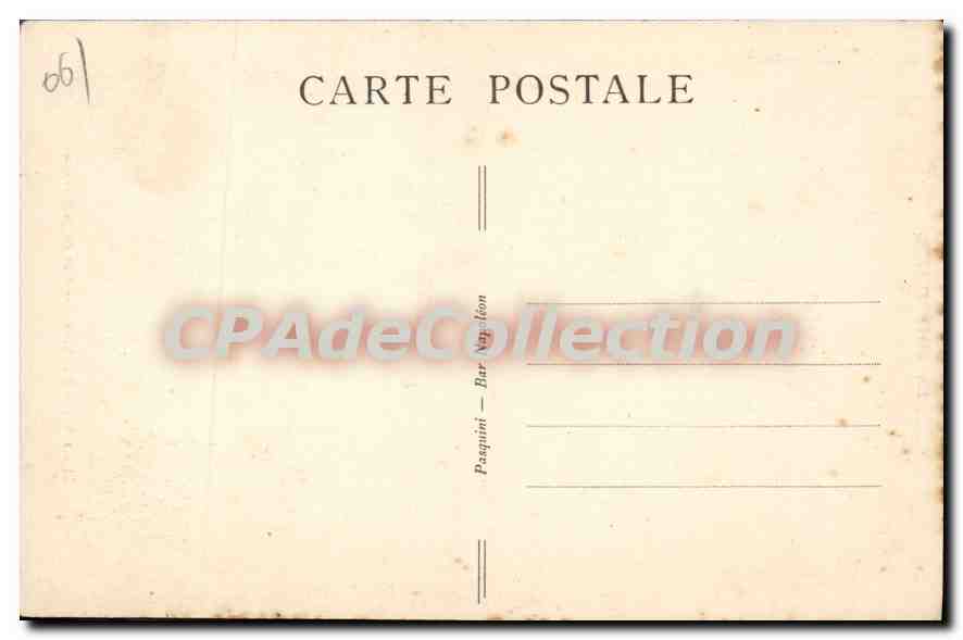 CPA La Cote d'Azur Sospel rue de la Bevera  — Verso