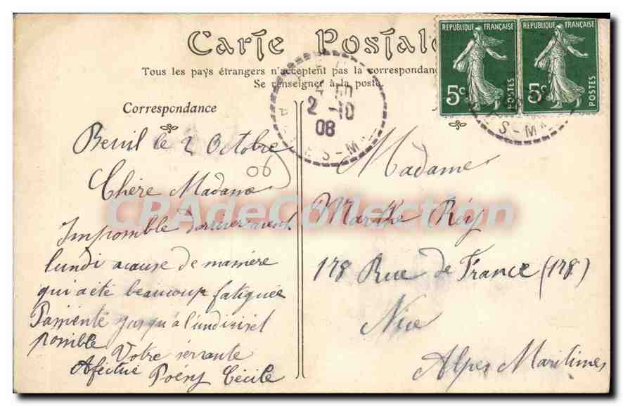 CPA Alpes Maritimes Beuil interieur de l'eglise  — Verso