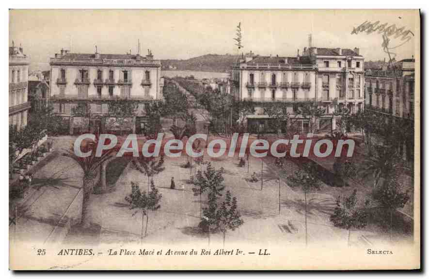 Antibes — La Place Macé et Avenue du Roi Albert Ier — Selecta