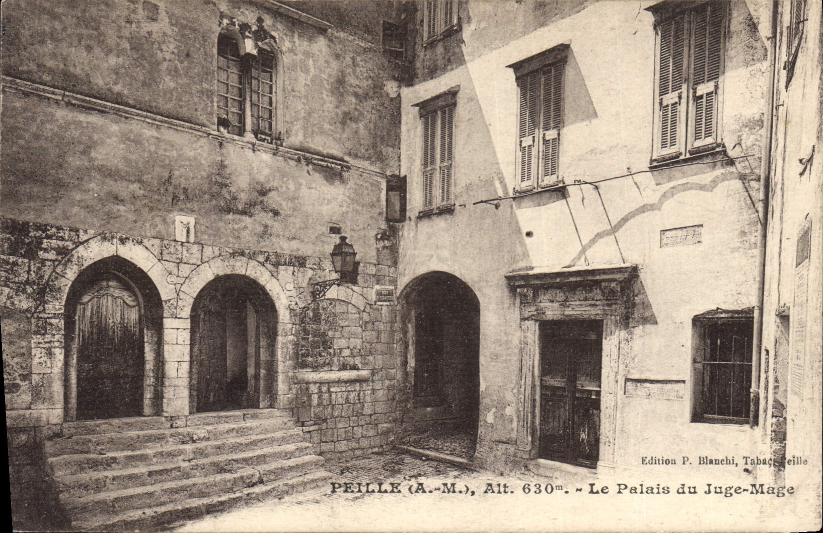 CPA Peille A M le palais du Juge Mage 