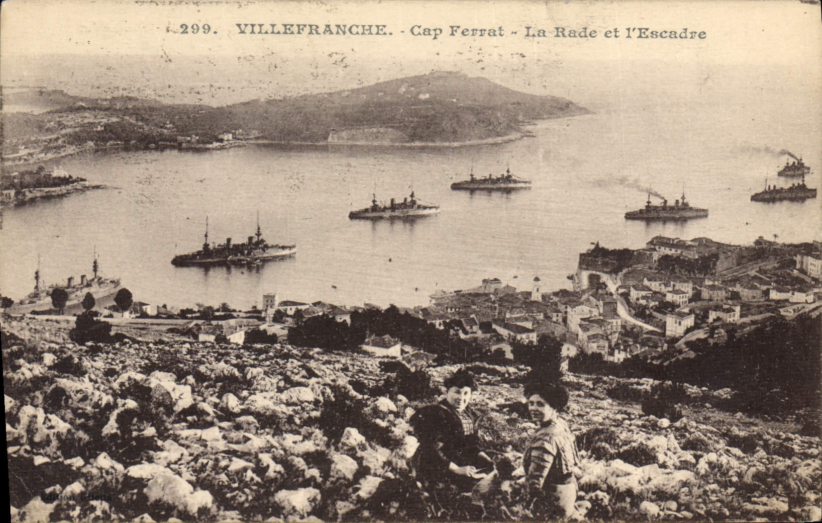 Villefranche - Cap Ferrat - La Rade et l'Escadre — éditeur VILLEFRANCHE, n° 299
